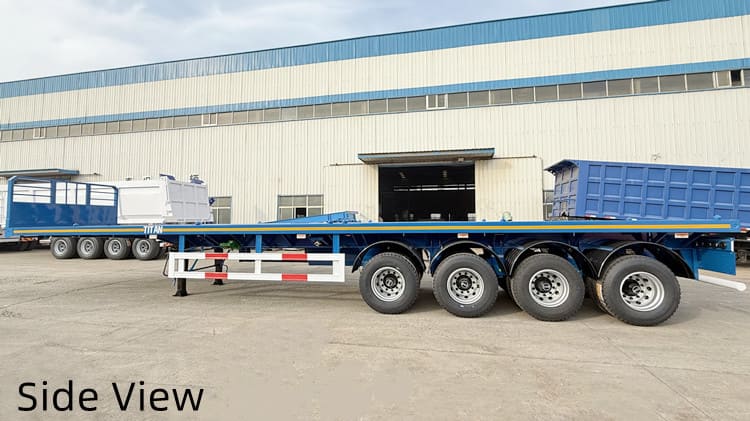 4 Axle 40 Ft Flat Bed Semi Trailer for Sale in Nigeria