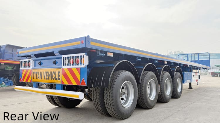 4 Axle 40 Ft Flat Bed Semi Trailer for Sale in Nigeria