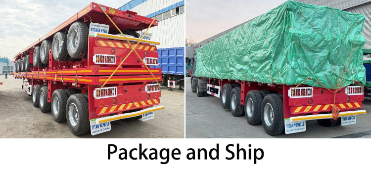4 Axle 48 Ft Flatbed Trailer for Sale in Nigeria