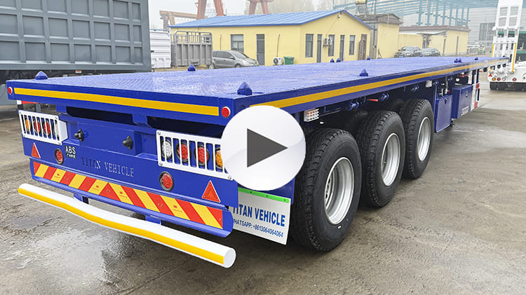 2025 New Tri Axle Flatbed Semi Trailer for Sale in Guyana