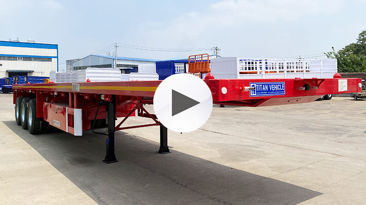 3 Axle 40Ft Flatbed Semi Trailer for Sale in Jamaica