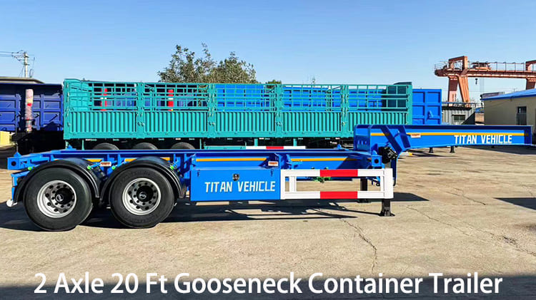 2 Axle 20 Ft Gooseneck Container Trailer for Sale in Guam