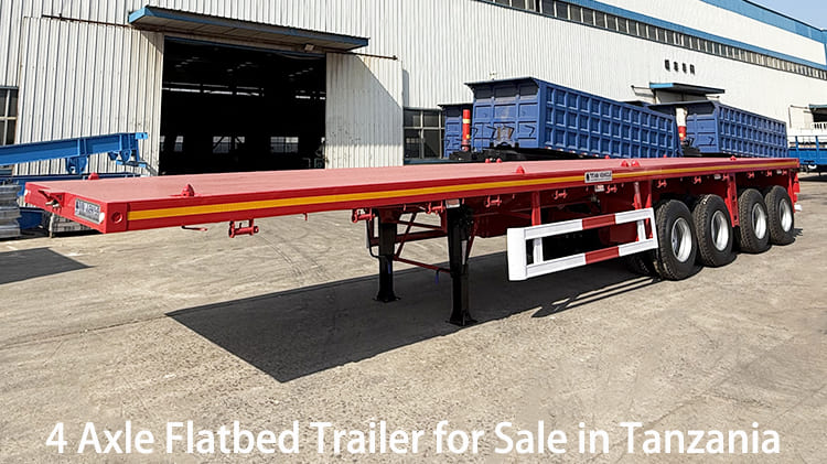 4 Axle Flatbed Trailer for Sale in Tanzania