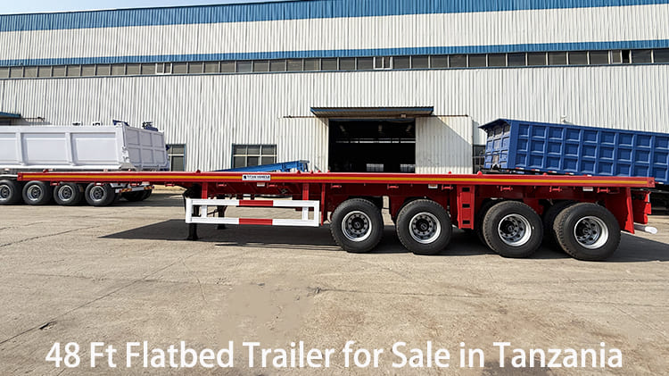 4 Axle Flatbed Trailer for Sale in Tanzania