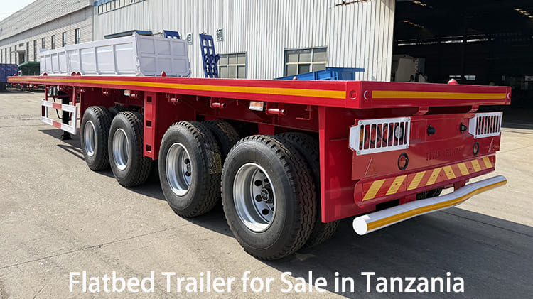 4 Axle Flatbed Trailer for Sale in Tanzania