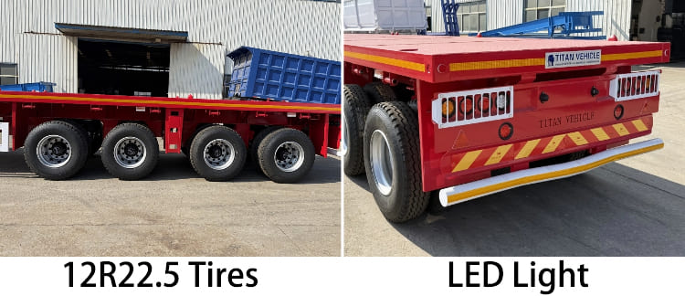 4 Axle Flatbed Trailer for Sale in Tanzania
