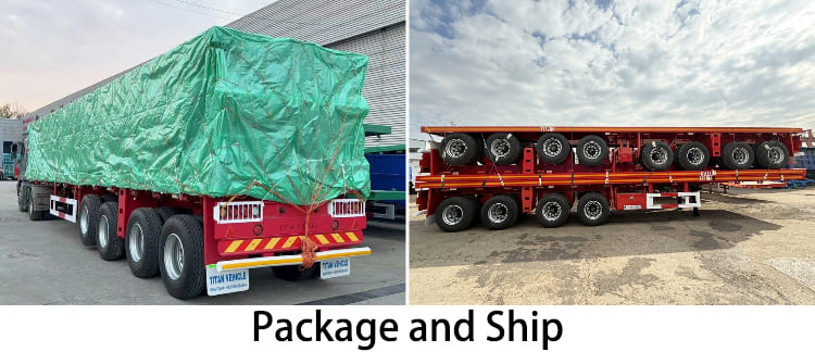 4 Axle Flatbed Trailer for Sale in Tanzania
