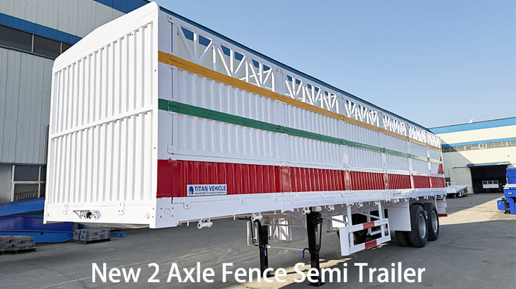 New 2 Axle Fence Semi Trailer for Sale in Nigeria