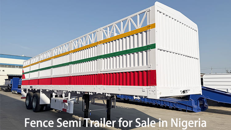 New 2 Axle Fence Semi Trailer for Sale in Nigeria
