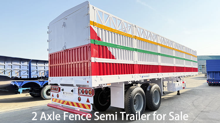 New 2 Axle Fence Semi Trailer for Sale in Nigeria