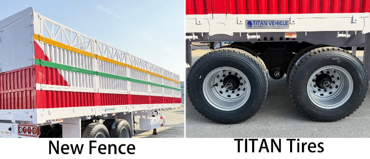 New 2 Axle Fence Semi Trailer for Sale in Nigeria
