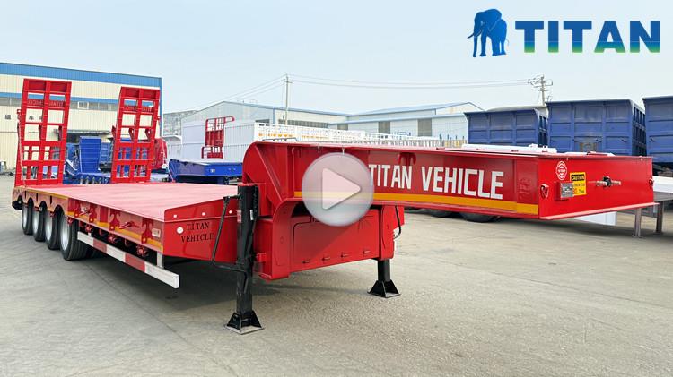 4 Axle 100 Ton Lowbed Trailer Truck for Sale in Jamaica