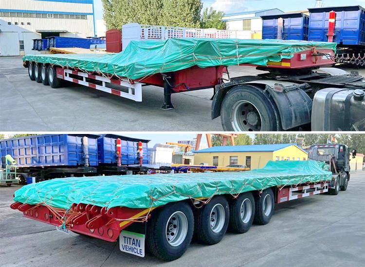 4 Axle 100 Ton Lowbed Trailer Truck for Sale in Jamaica