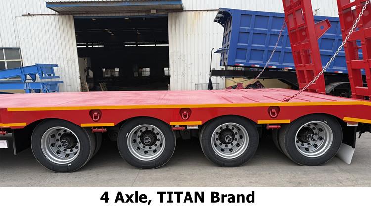 4 Axle 100 Ton Lowbed Trailer Truck for Sale in Jamaica