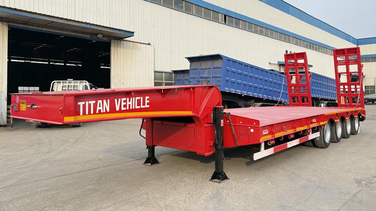 4 Axle 100 Ton Lowbed Trailer Truck for Sale in Jamaica