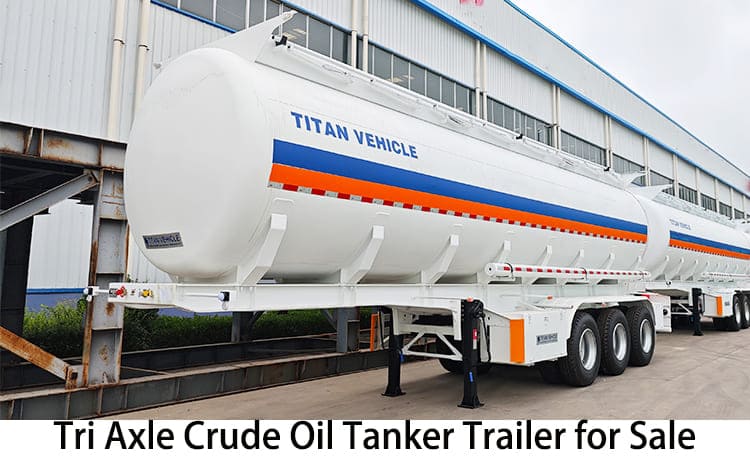 Tri Axle 42000 Liters Crude Oil Tanker Trailer for Sale in Jamaica