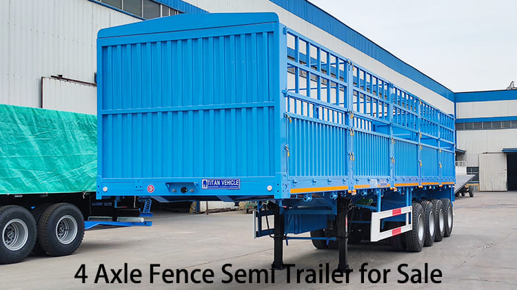 4 Axle Fence Semi Trailer for Sale in Zimbabwe