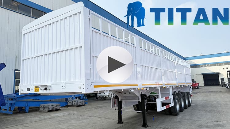 4 Axle 80 Ton Fence Semi Trailer for Sale in Tanzania