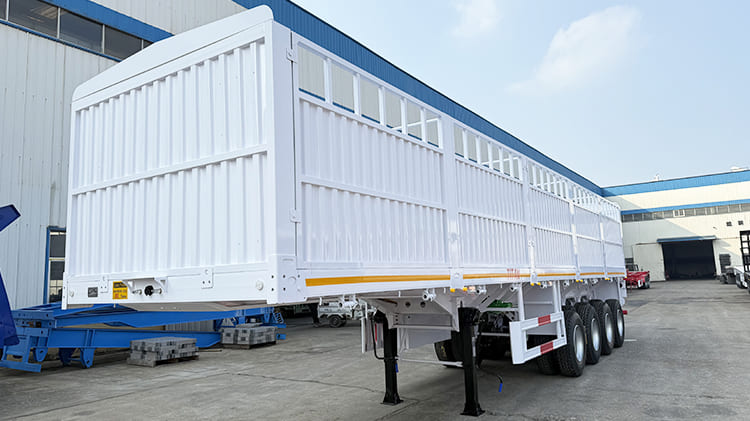 4 Axle 80 Ton Fence Semi Trailer for Sale in Tanzania