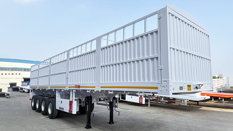 4 Axle 80 Ton Fence Semi Trailer for Sale in Tanzania
