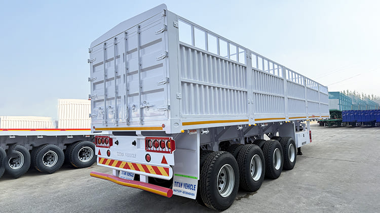 4 Axle 80 Ton Fence Semi Trailer for Sale in Tanzania