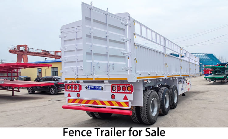 Sugar Cane Livestock Fence Semi Trailer for Sale in Zimbabwe