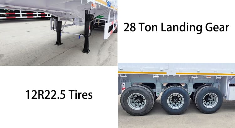 Sugar Cane Livestock Fence Semi Trailer for Sale in Zimbabwe