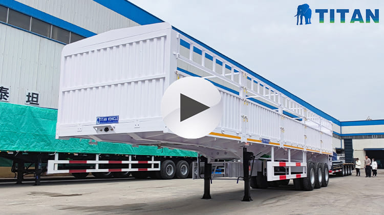 Sugar Cane Livestock Fence Semi Trailer for Sale in Zimbabwe