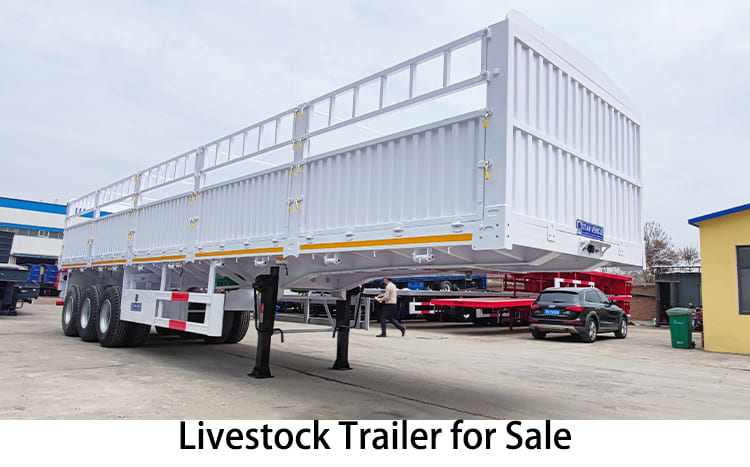Sugar Cane Livestock Fence Semi Trailer for Sale in Zimbabwe