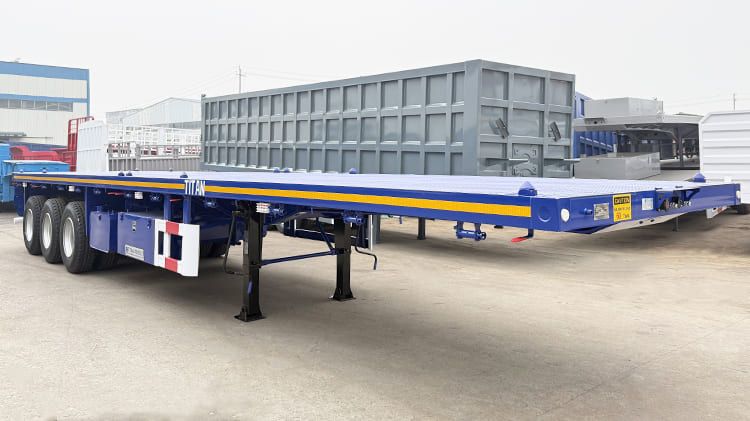 Triple Axle Flatbed Semi Truck Trailer for Sale in Guam