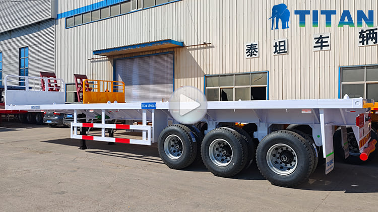 40 Foot Trailer|Flatbed Trailer with Front Board for sale near me in Zambia