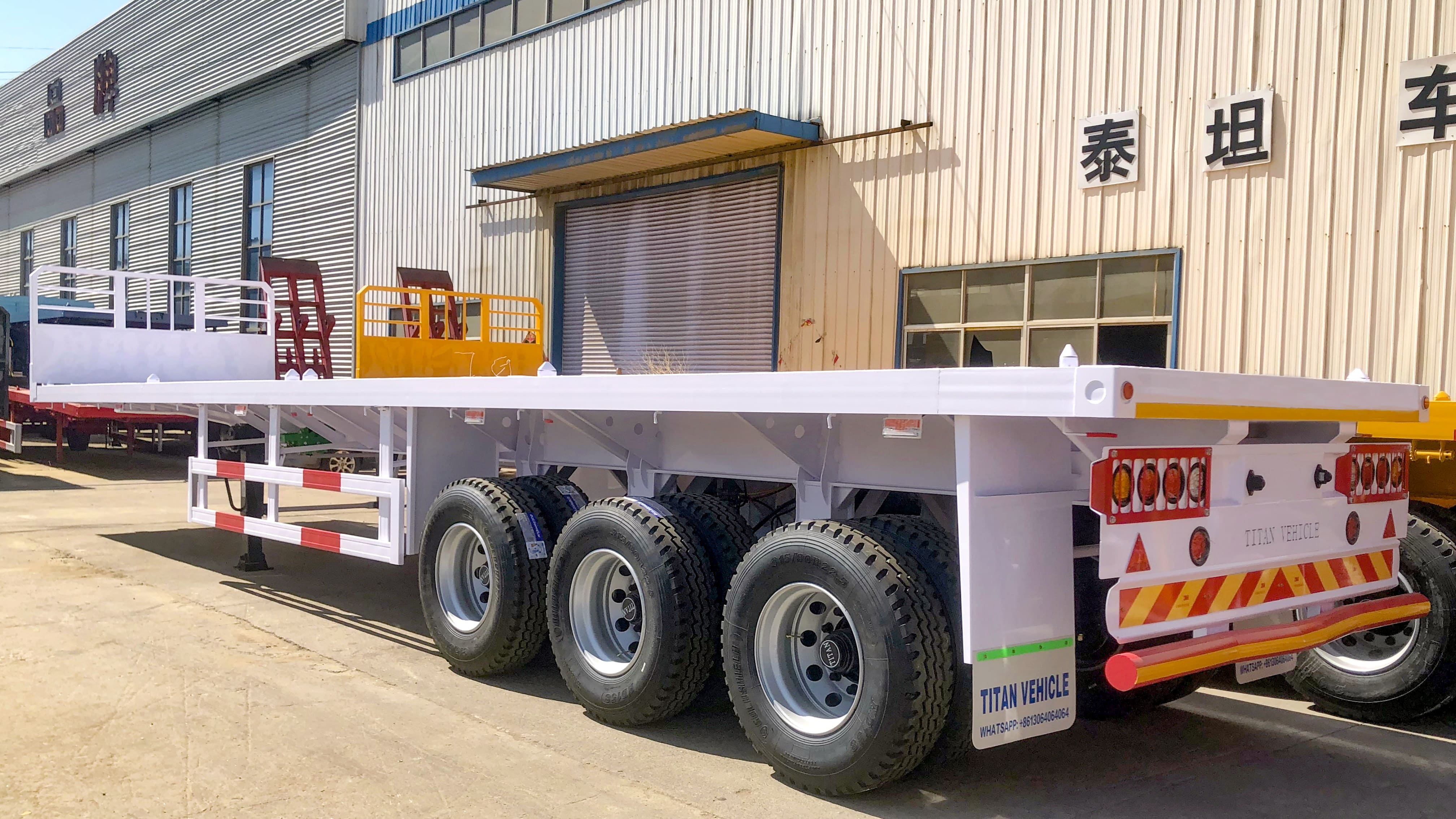 40 Foot Trailer|Flatbed Trailer with Front Board for sale near me in Zambia