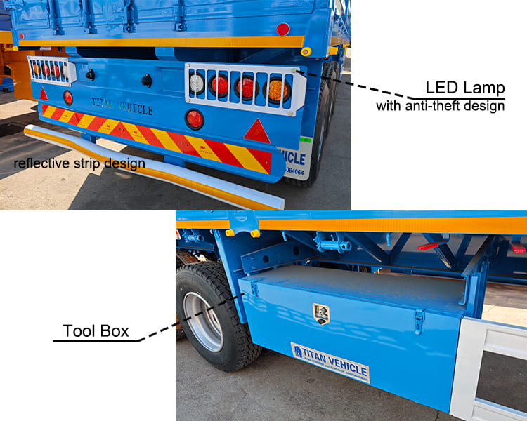 3 Axle Fence Semi Trailer for Sale in Nigeria