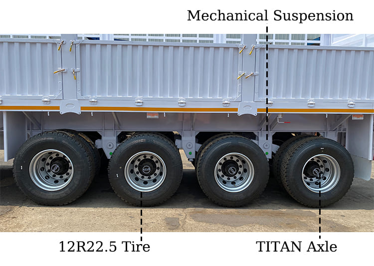 Cargo Semi Trailer | Grid Position Semi Trailer with Fence in Kenya