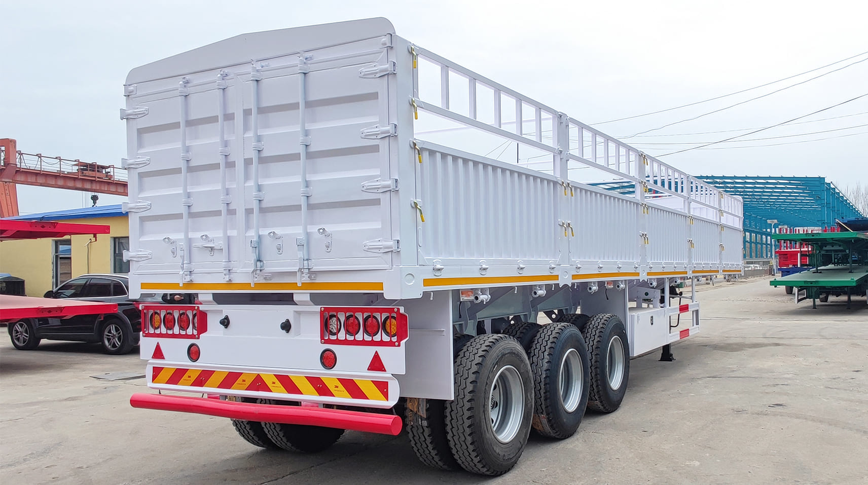 3 Axle Fence Truck Trailer for Sale in Abuja Nigeria