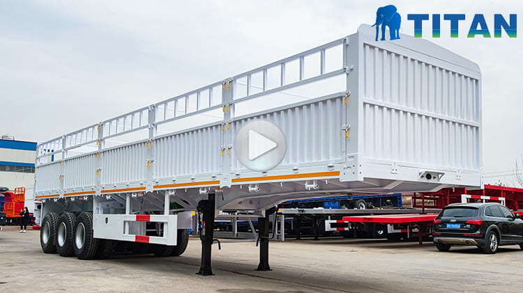 3 Axle Fence Truck Trailer for Sale in Abuja Nigeria