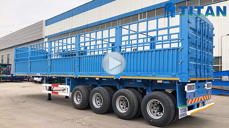 Fence Cargo Trailer | Fence Cargo Truck Trailer for Sale in Dakar Senegal