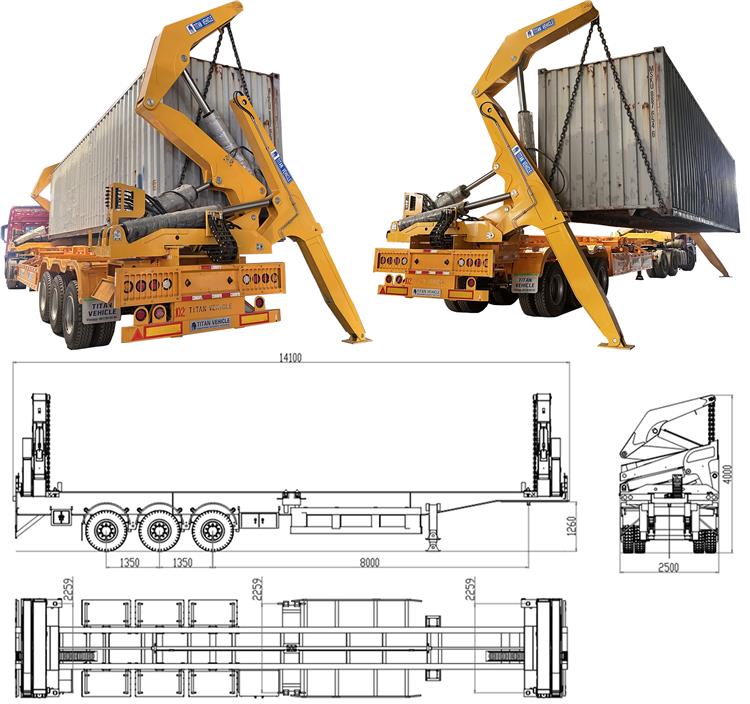 40 foot Container Side Loader Trailer for Sale In Guyana