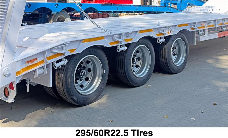 3 Axle 40 Ton Full-Width Gooseneck Low Bed Trailer for Sale In Tanzania