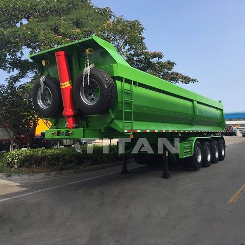 4 Axle Tractor Tipping Trailer