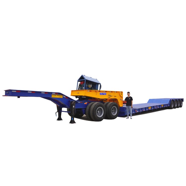 4 Axles 150 Tons Gooseneck Lowboy Trailer