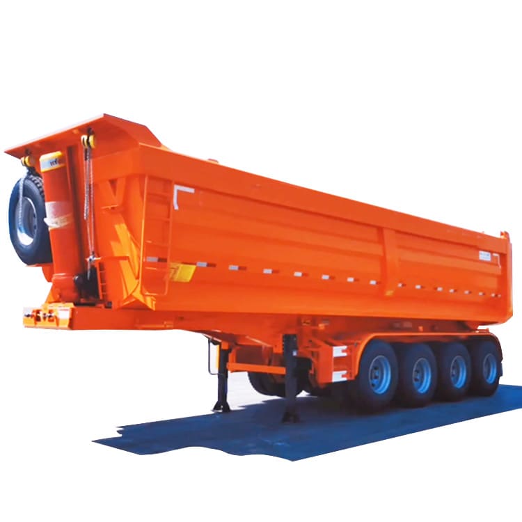3 Axles 33 Cubic End Dump Semi Trailer