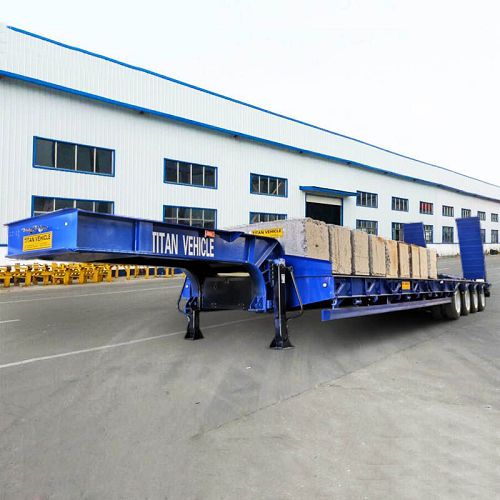 100T 4 Axle Low Loader Trailer