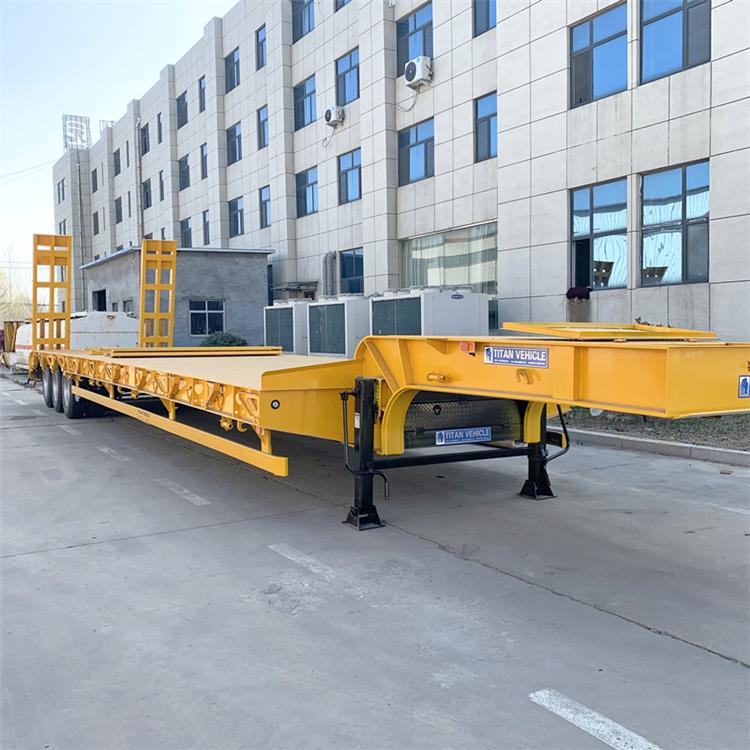 3 Axle 60T Semi Low Bed Trailer 