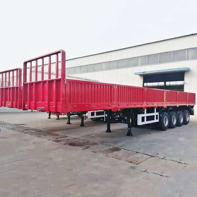 4 Axles Removable Side Wall Semi Trailer 
