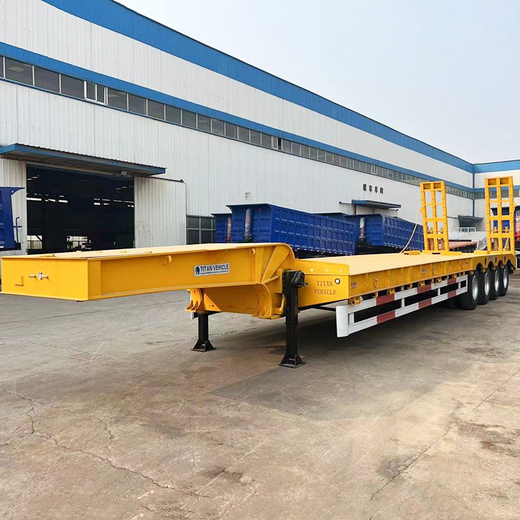 4 Axle Low Bed Truck Trailer