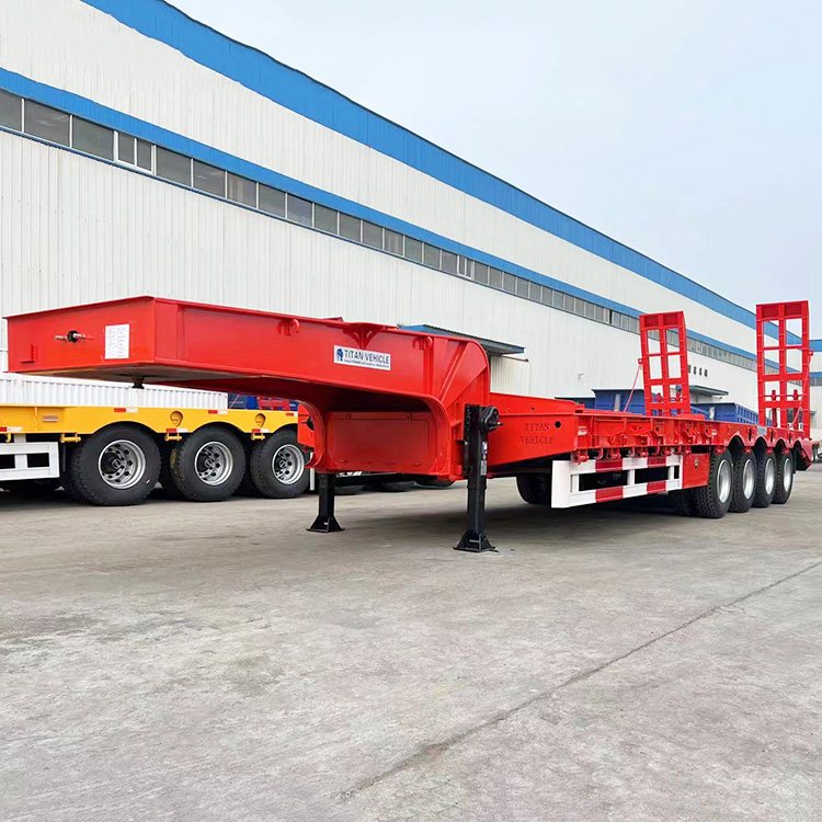 4 Axle Low Loader Truck Trailer