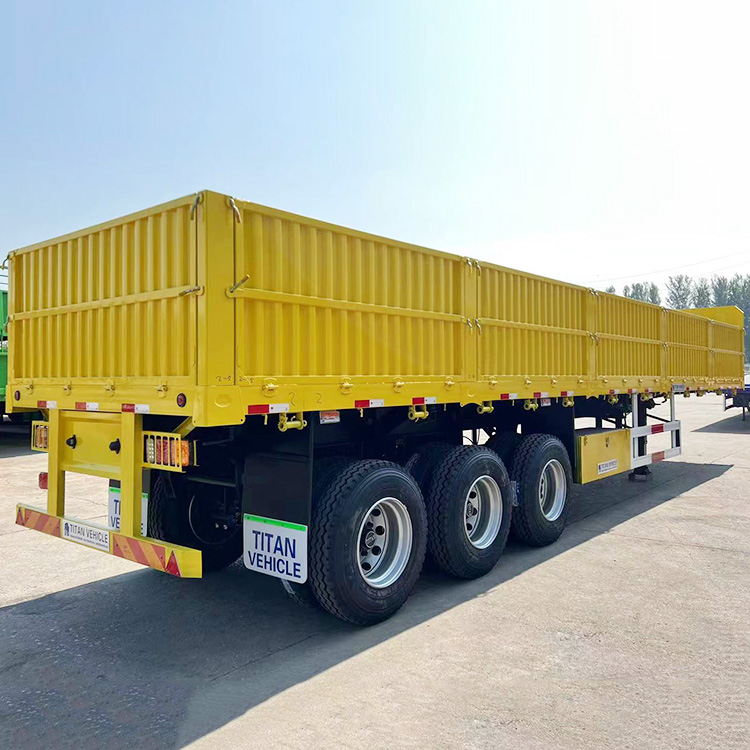 60 Ton 3 Axle Side Wall Trailer 