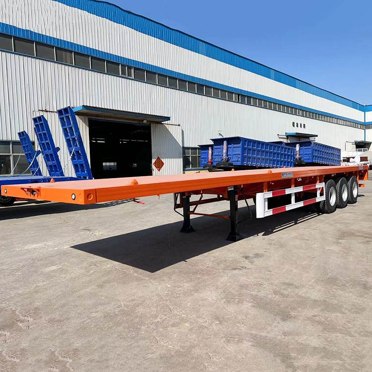40Ft 3 Axle Truck Trailer Flatbed 