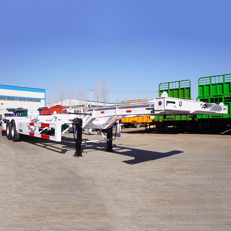 2 Axle 40Ft Gooseneck Container Transport Trailer